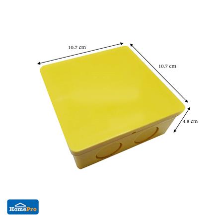 กล่องพักสาย ELECKTA 4X4 นิ้ว สีเหลือง_3