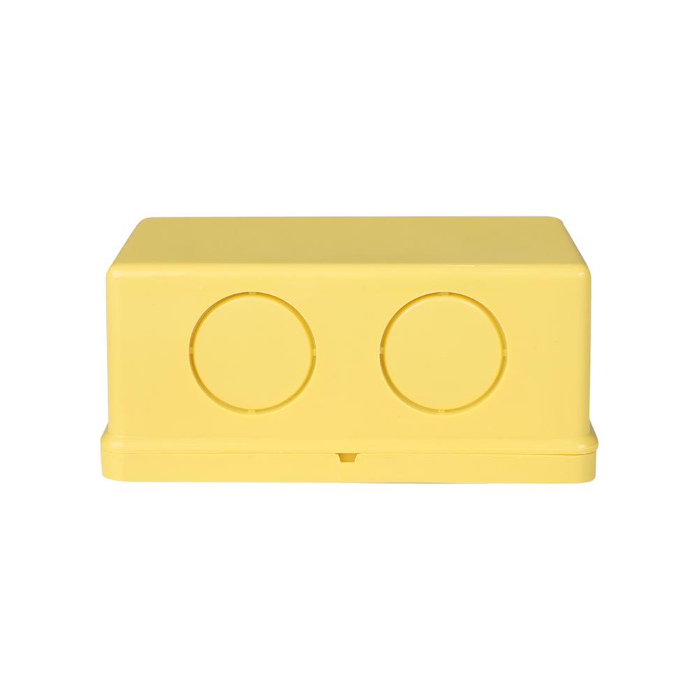 กล่องพักสาย ELECKTA 2X4 นิ้ว สีเหลือง