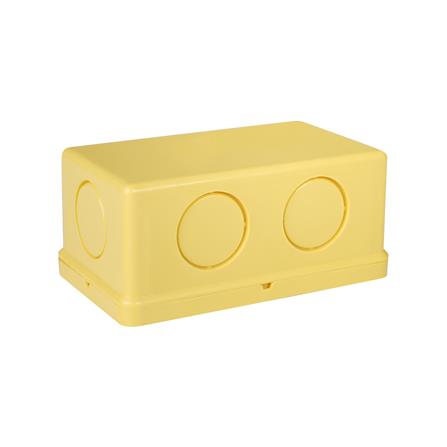 กล่องพักสาย ELECKTA 2X4 นิ้ว สีเหลือง