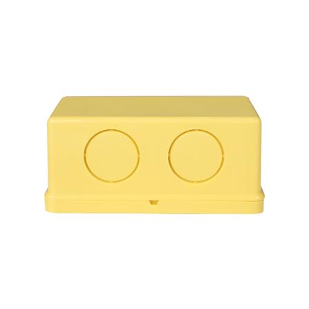 กล่องพักสาย ELECKTA 2X4 นิ้ว สีเหลือง_1