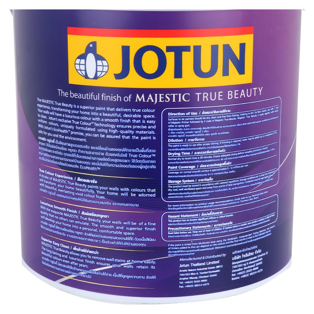 สีน้ำทาภายใน JOTUN MAJESTIC TRUE BEAUTY BASE A ด้าน 1 แกลลอน