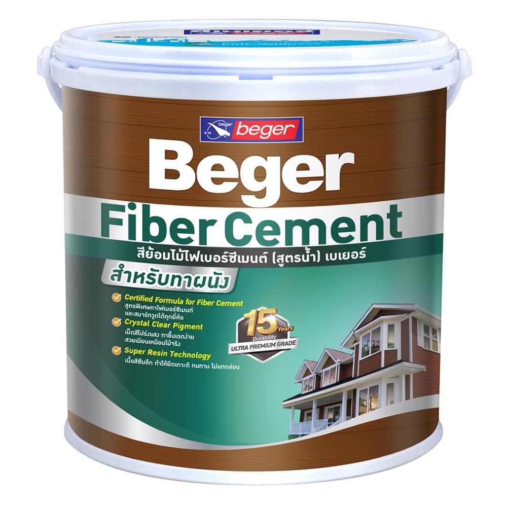 สีทาไม้ฝาไฟเบอร์ซีเมนต์ BEGER OAK ด้าน 1 แกลลอน