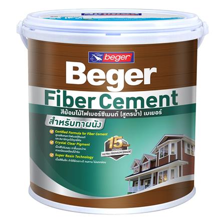 สีทาไม้ฝาไฟเบอร์ซีเมนต์ BEGER OAK ด้าน 1 แกลลอน