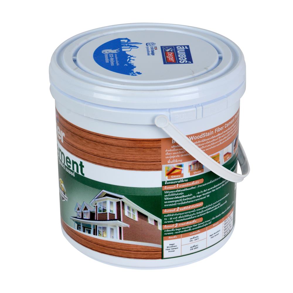 สีทาไม้ฝาไฟเบอร์ซีเมนต์ ชนิดเงา BEGER TEAK 1 แกลลอน
