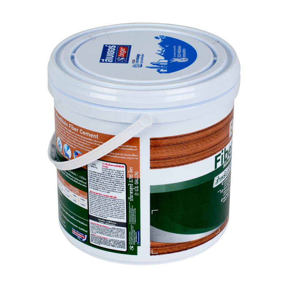 สีทาไม้ฝาไฟเบอร์ซีเมนต์ ชนิดเงา BEGER TEAK 1 แกลลอน