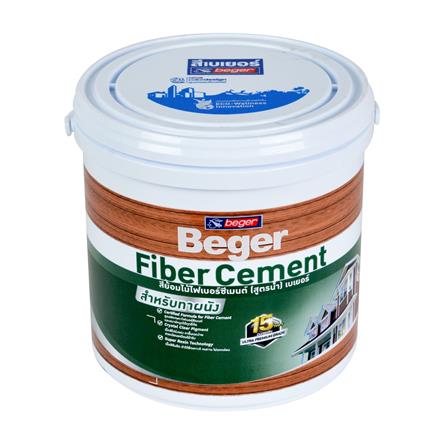 สีทาไม้ฝาไฟเบอร์ซีเมนต์ ชนิดเงา BEGER TEAK 1 แกลลอน_0