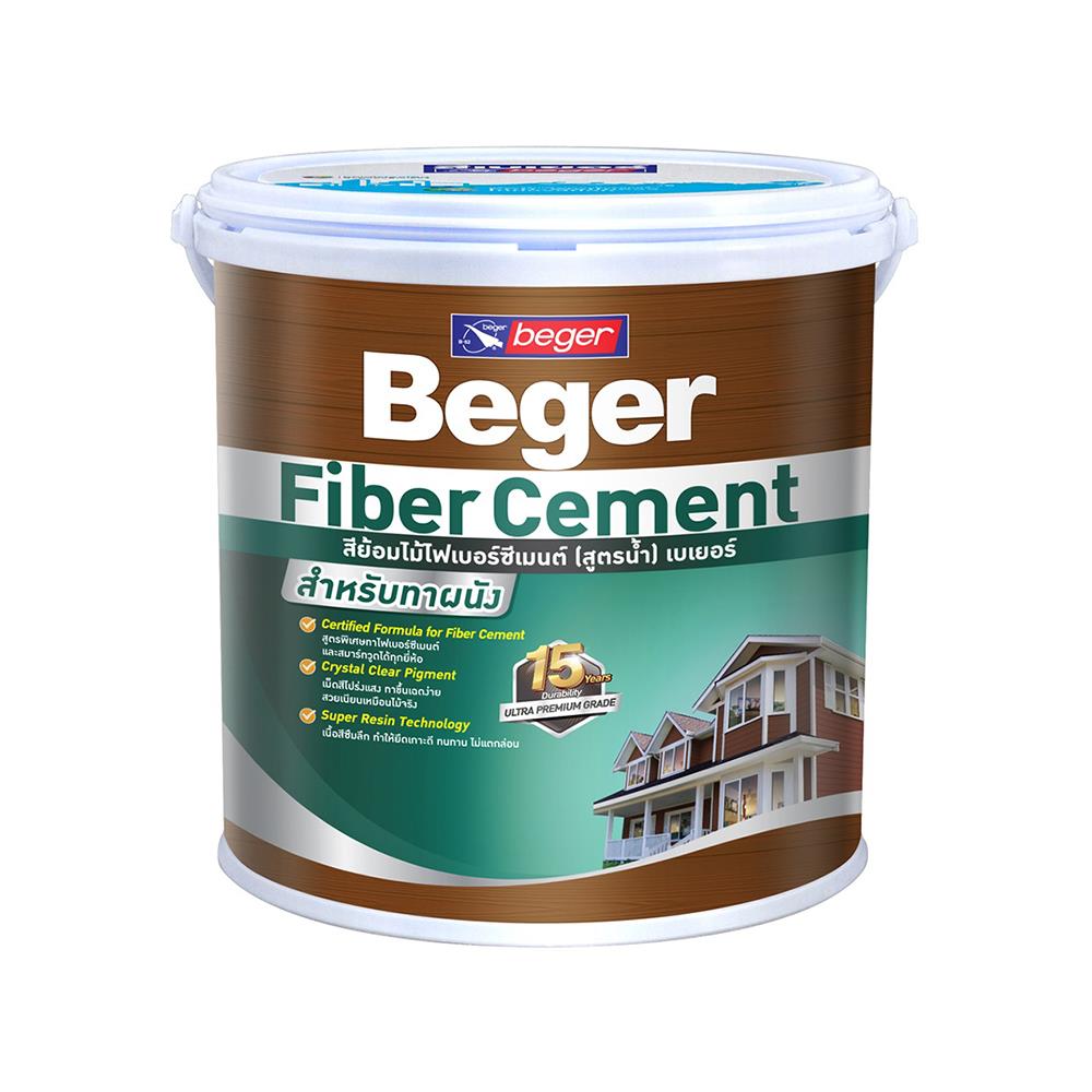 สีรองพื้นไม้ BEGER FIBER CEMENT สีเทา 1 แกลลอน