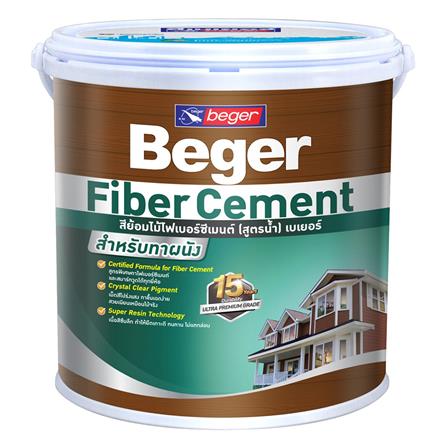 สีทาไม้ฝาไฟเบอร์ซีเมนต์ BEGER WALNUT ด้าน 1 แกลลอน