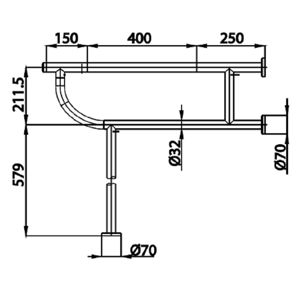 ราวจับทรงตัวรูปตัวที COTTO CT0165