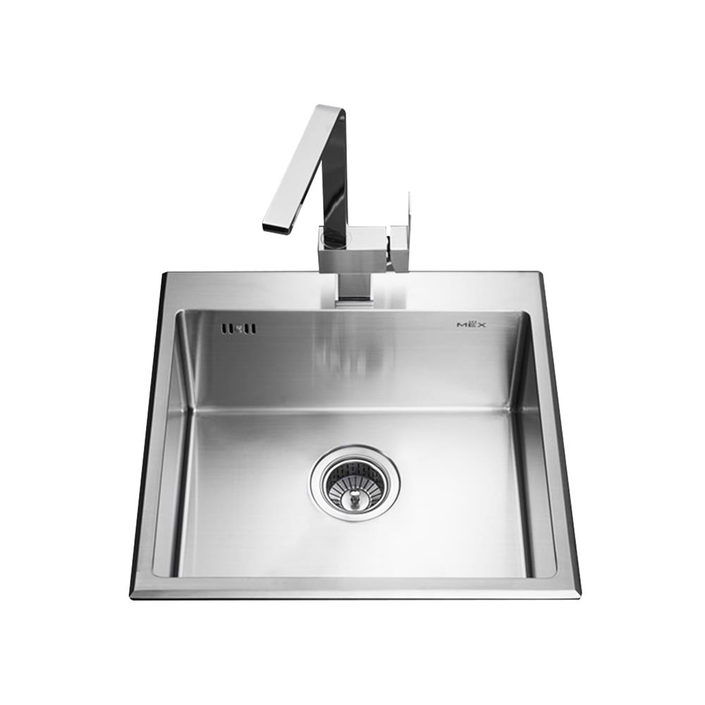 ซิงค์ฝังสแควร์ 1 หลุม MEX SC45 สเตนเลส
