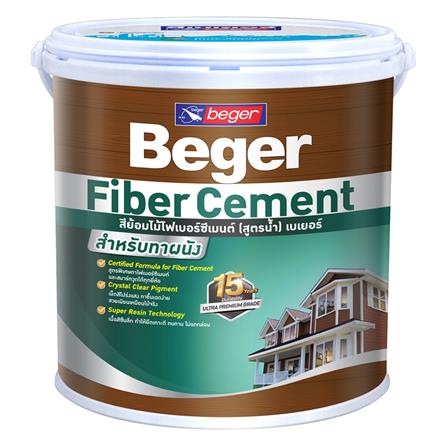 สีทาไม้ฝาไฟเบอร์ซีเมนต์ BEGER WALNUT เงา 1 แกลลอน_0