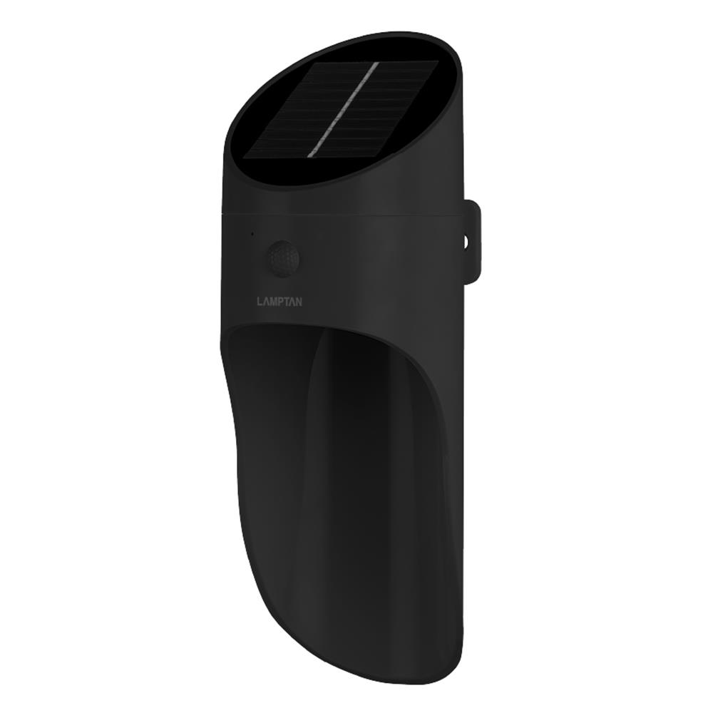 ไฟผนังภายนอก SOLAR LED LAMPTAN BAMBOO 1.2 วัตต์ WARMWHITE สีดำ