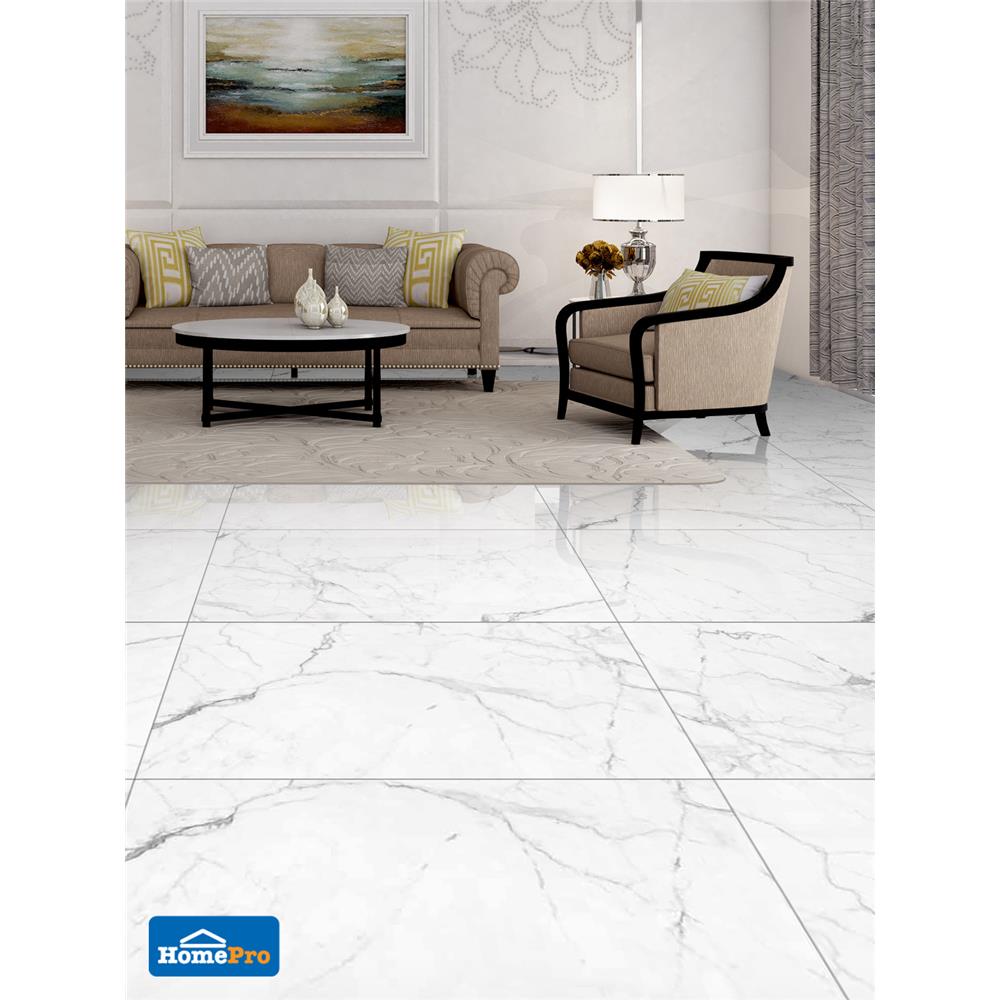 กระเบื้องพื้น 60x120 ซม. ซิตี้ พาเลซ ขาว 1.44M2