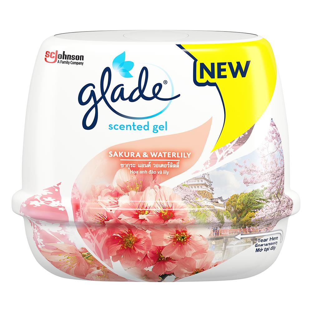 เจลปรับอากาศ GLADE  180g SAKURA & WATERLILY