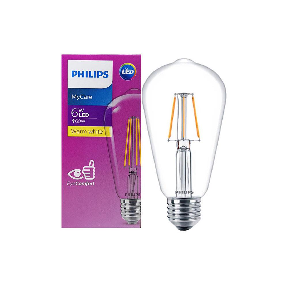 หลอด LED PHILIPS ST64 CLASSIC 4 วัตต์ WARMWHITE E27