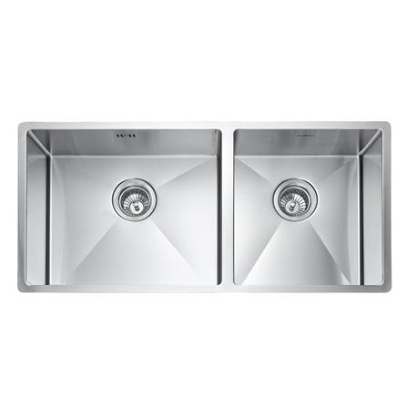 ซิงค์ฝังสแควร์ 2หลุม MEX BSC822 สเตนเลส_0