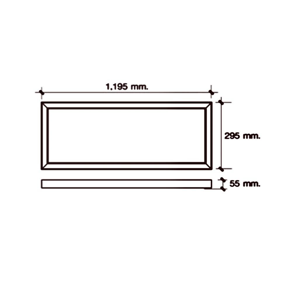 โคมติดลอย LED HI-TEK HFILE3140S 40 วัตต์ 30X120 ซม. DAYLIGHT