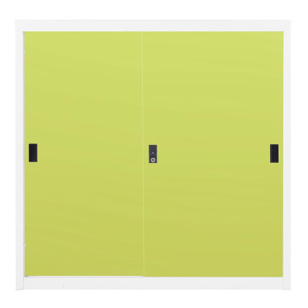 ตู้บานเลื่อนทึบ KIOSK KOD-3 GR 3 ฟุต สีเขียว