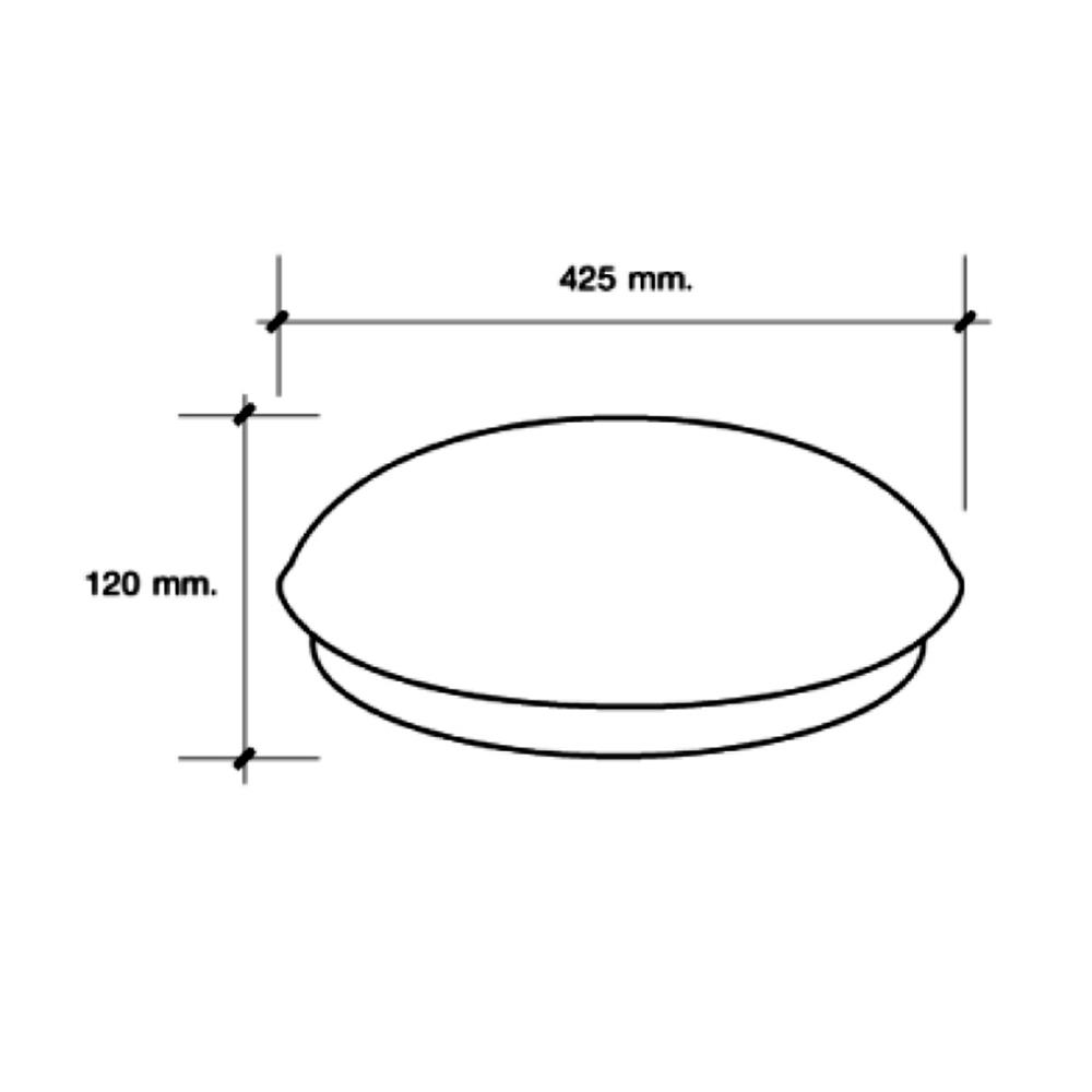 ไฟเพดาน LED HI-TEK HFIL0SS24D 24 วัตต์ DAYLIGHT 15 นิ้ว