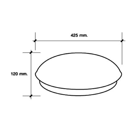ไฟเพดาน LED HI-TEK HFIL0SS24D 24 วัตต์ DAYLIGHT 15 นิ้ว_4