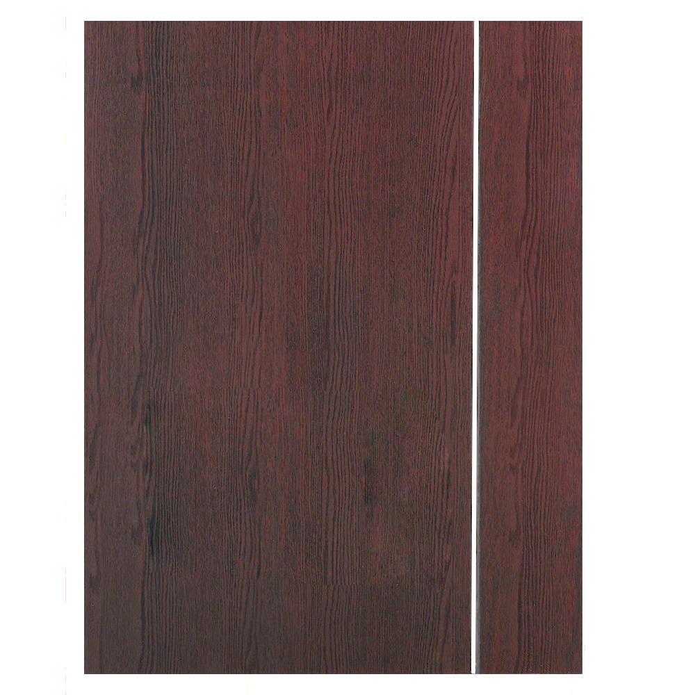 ชุดประตูห้องน้ำ PVC AZLE P4 บานทึบพร้อมวงกบ 70X200 ซม. สีโอ๊ค