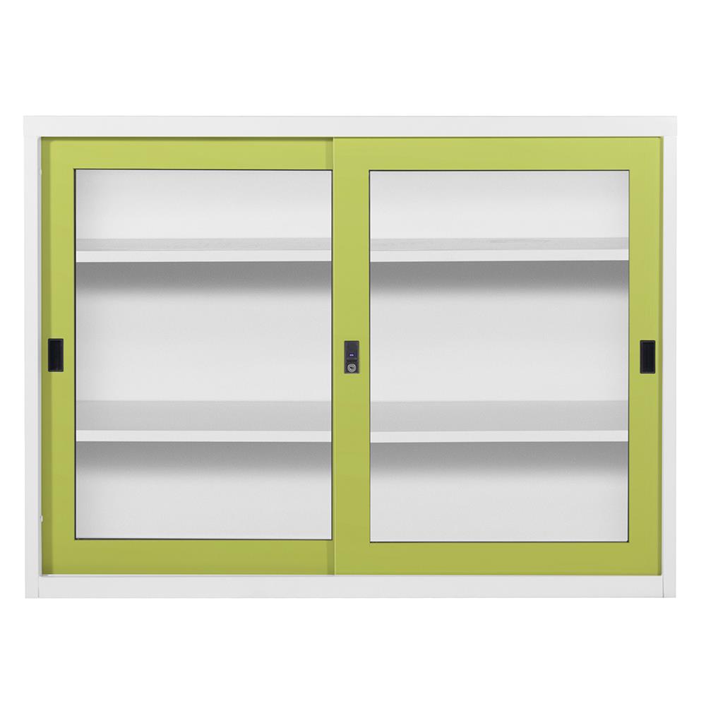ตู้บานเลื่อนกระจก KIOSK KGD-4 4 ฟุต สีเขียว
