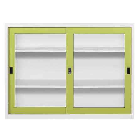 ตู้บานเลื่อนกระจก KIOSK KGD-4 4 ฟุต สีเขียว_0