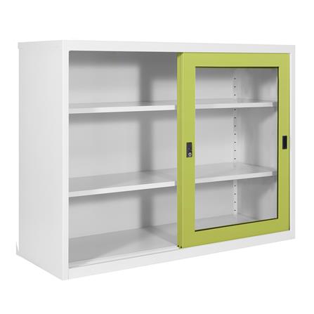 ตู้บานเลื่อนกระจก KIOSK KGD-4 4 ฟุต สีเขียว_1