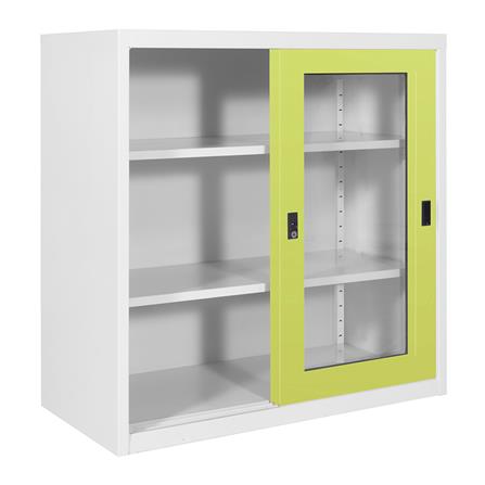 ตู้บานเลื่อนกระจก KOL KGD-3 สีเขียว_1