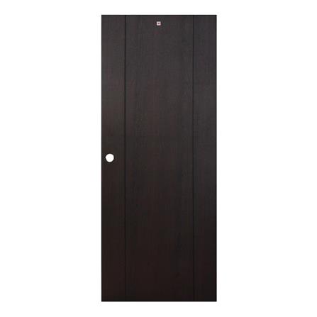 ประตูภายใน UPVC KING B05 80x200 ซม. ขอบไม้สังเคราะห์ สี DARK OAK เจาะลูกบิด_0