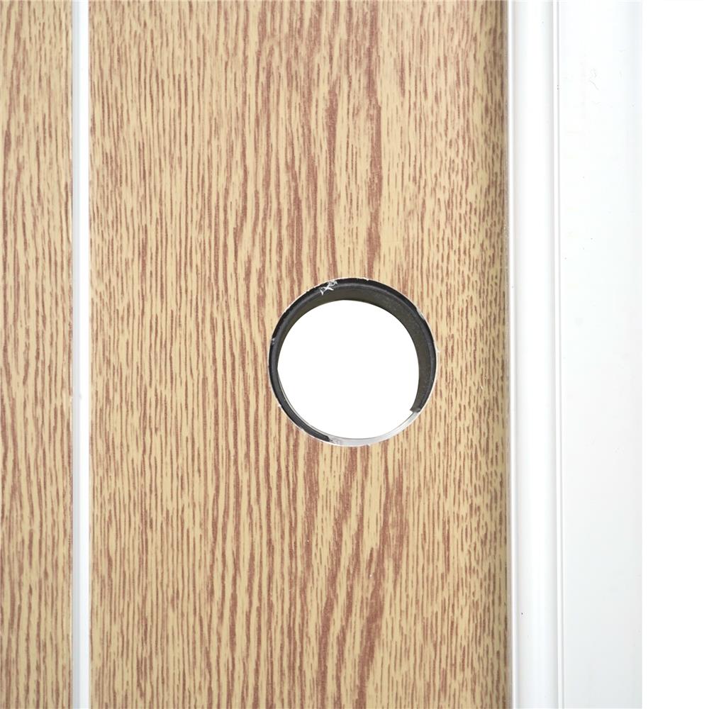 ชุดประตูห้องน้ำ PVC AZLE P4 บานทึบพร้อมวงกบ 70X200 ซม. สีบีช เจาะ