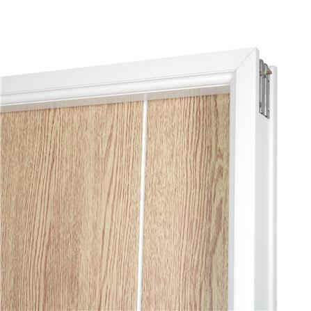 ชุดประตูห้องน้ำ PVC AZLE P4 บานทึบพร้อมวงกบ 70X200 ซม. สีบีช เจาะ_4