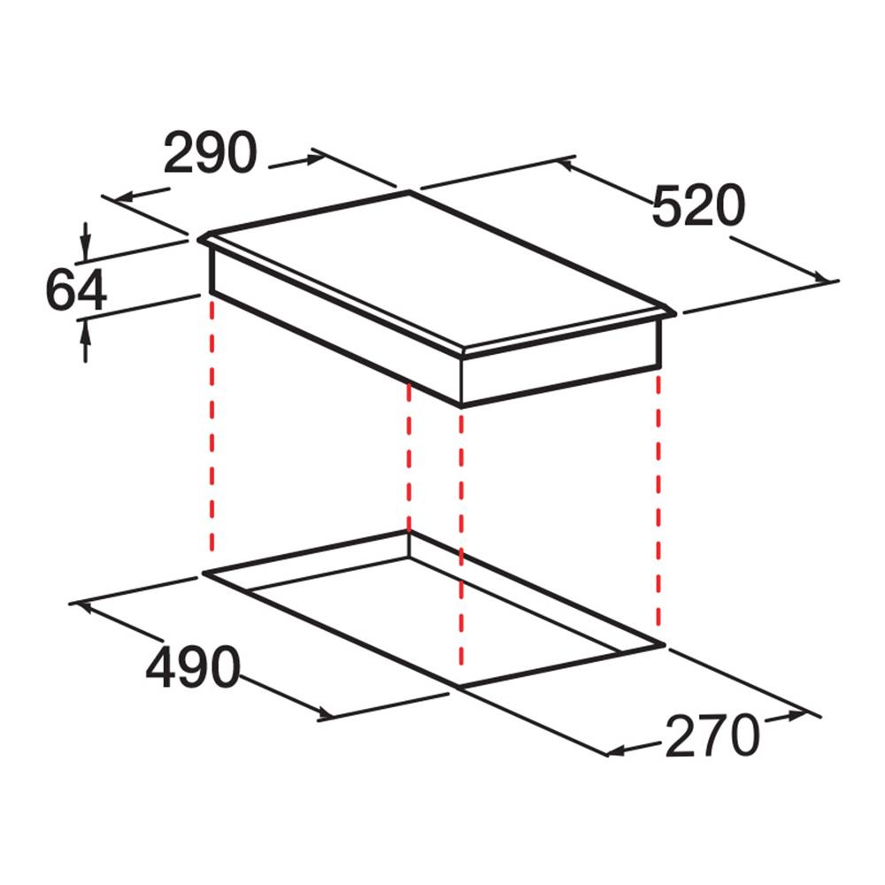 เตาฝังอินดักชั่น ARISTON NIV320B 30 ซม.