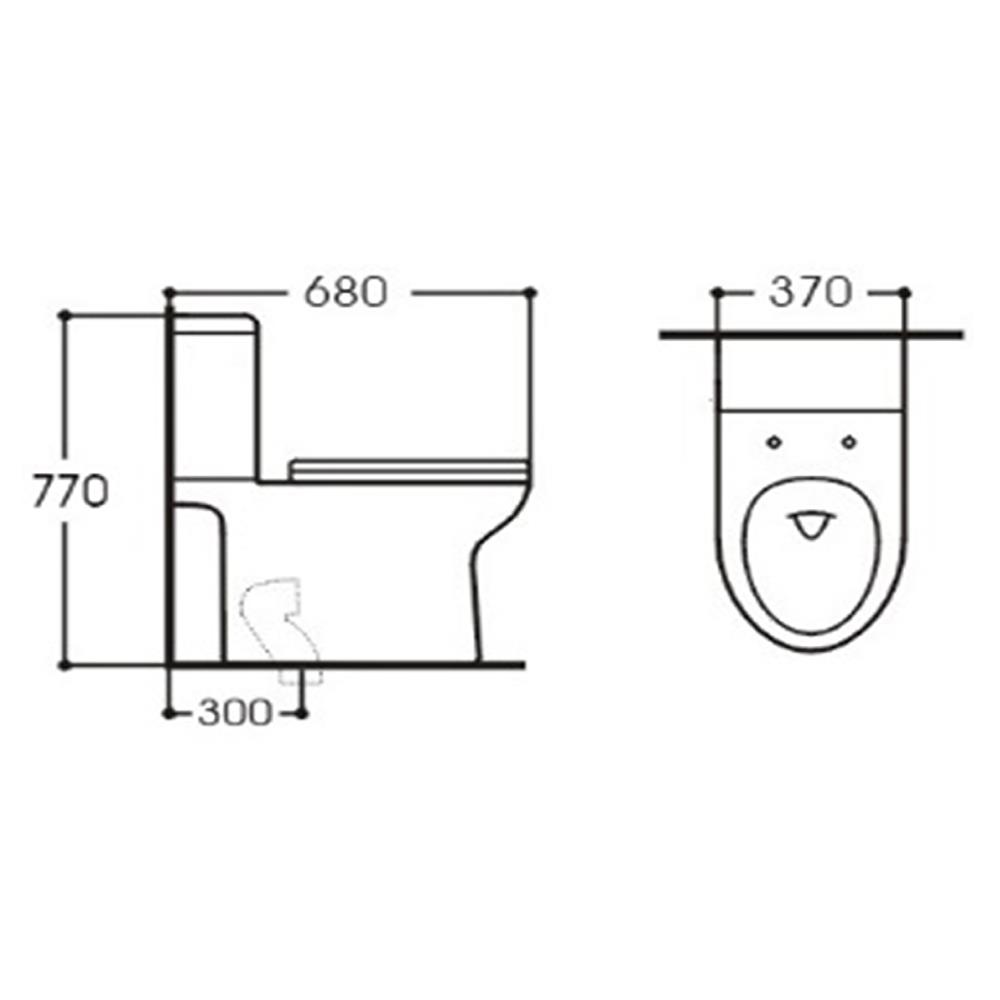 สุขภัณฑ์ 2 ชิ้น MOYA 013 3/6 ลิตร สีขาว