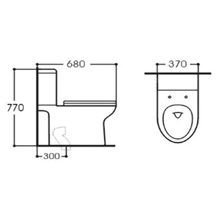 สุขภัณฑ์ 2 ชิ้น MOYA 013 3/6 ลิตร สีขาว_8