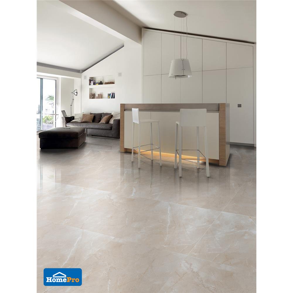 กระเบื้องพื้นพอร์ซเลน 60x60 ซม. อาร์ทิค ไวท์ 1.44M2