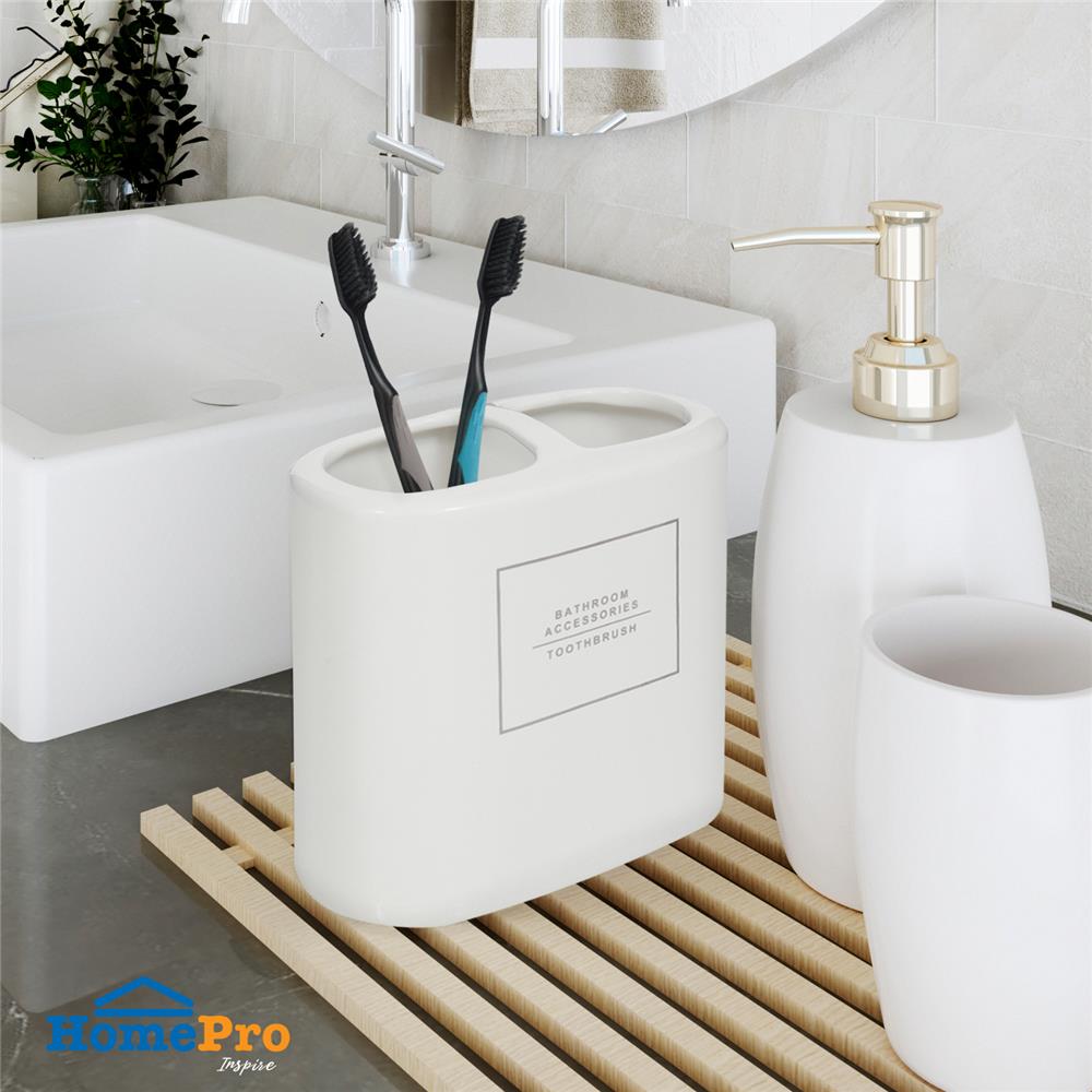 ที่เสียบแปรงเซรามิก MOYA CE-2221-WHITE-TBH