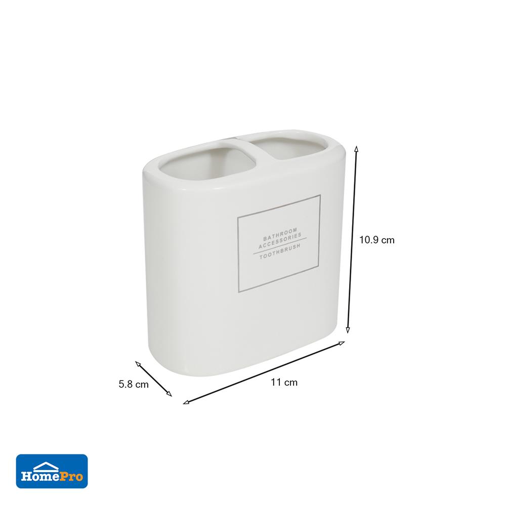 ที่เสียบแปรงเซรามิก MOYA CE-2221-WHITE-TBH