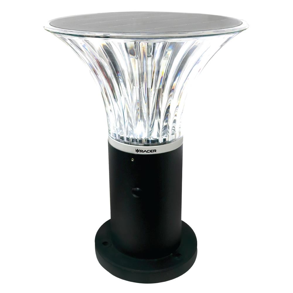 ไฟหัวเสา SOLAR LED RACER EMPIRE 3 วัตต์ DAYLIGHT สีดำ