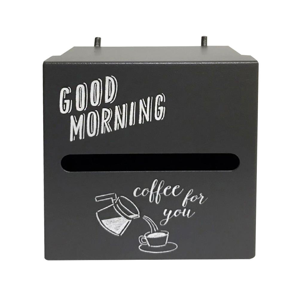 กล่องใส่ทิชชูป๊อป KOLORCOOLKIT 10.5x11x7 ซม. สีเทา