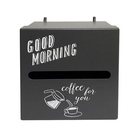 กล่องใส่ทิชชูป๊อป KOLORCOOLKIT 10.5x11x7 ซม. สีเทา