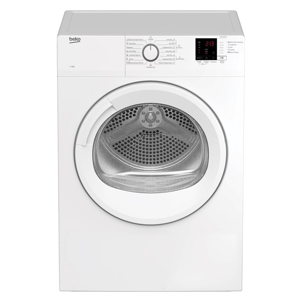 เครื่องอบผ้าฝาหน้า BEKO DA8112RXOW 8 กก.