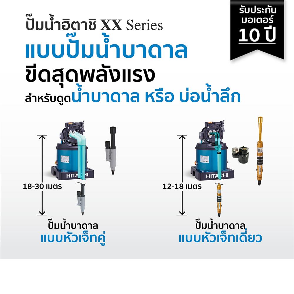 ปั๊มอัตโนมัติ HITACHI DT-P300XX SJ 300 วัตต์
