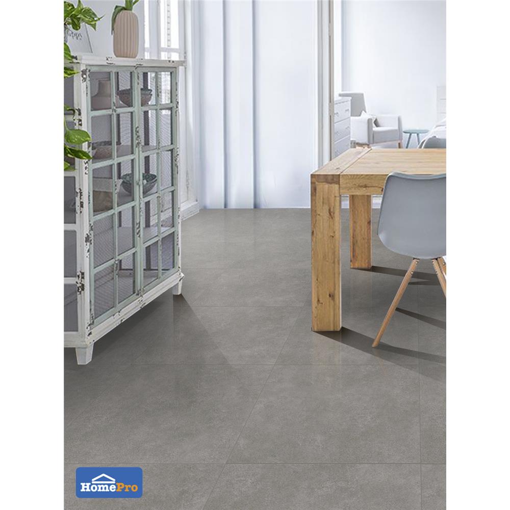 กระเบื้องพื้นพอร์ซเลน 60x60 ซม. คาสเทลโล เกรย์ 1.44M2