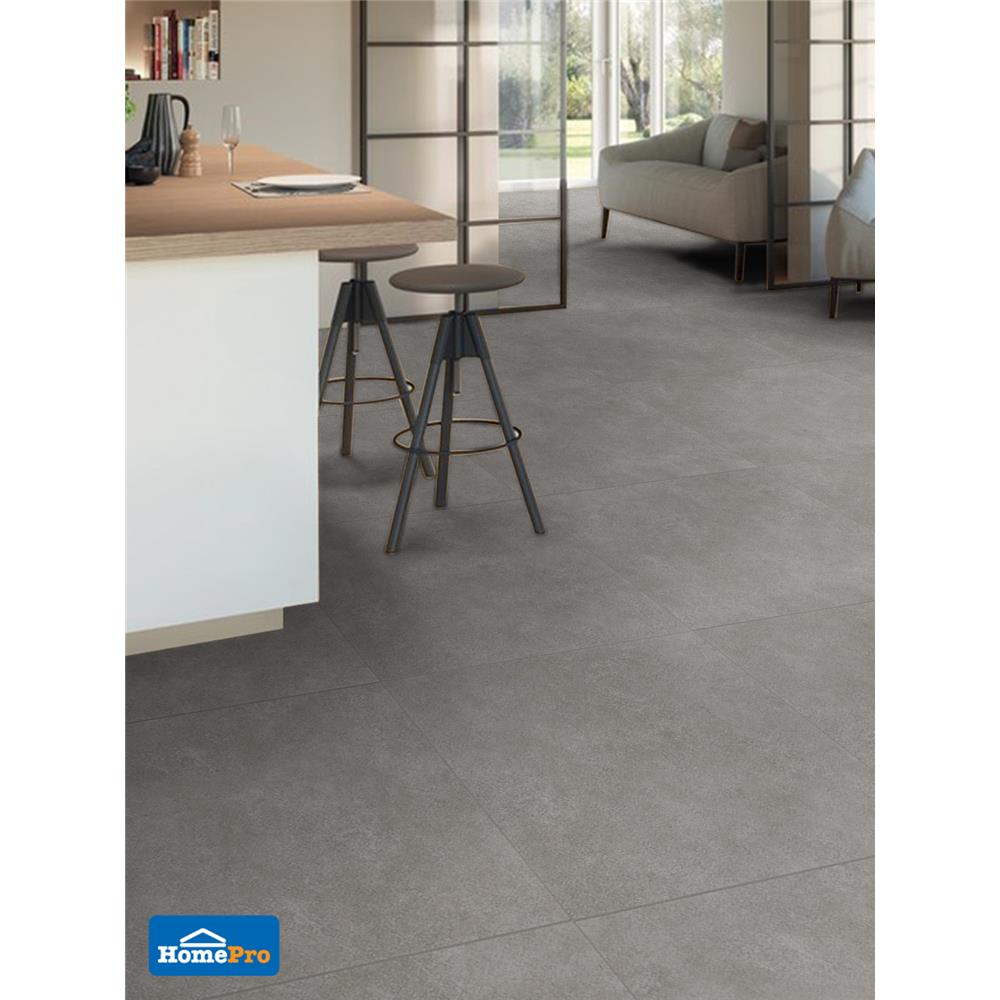 กระเบื้องพื้นพอร์ซเลน 60x60 ซม. คาสเทลโล เกรย์ 1.44M2