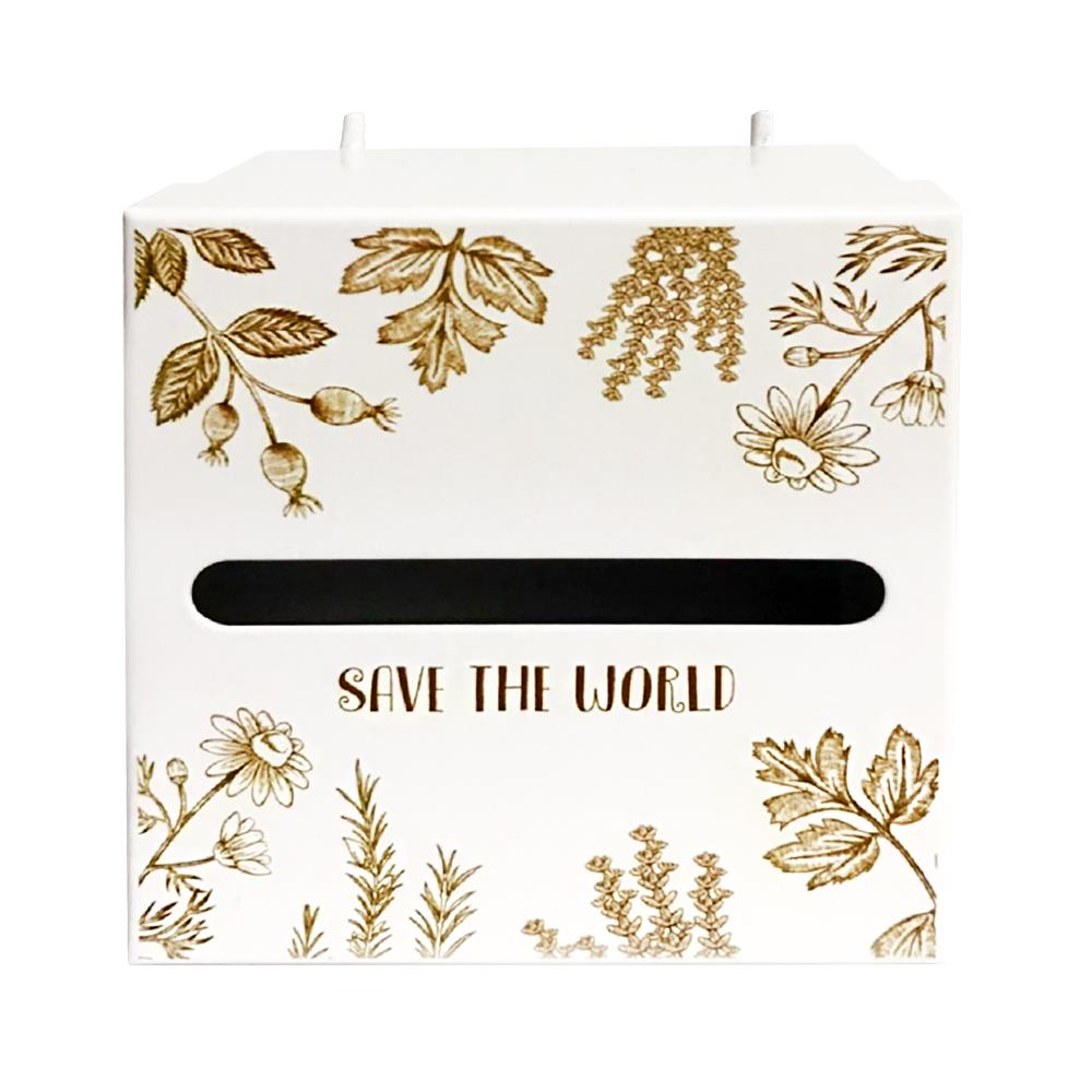 กล่องใส่ทิชชูป๊อป KOLORCOOLKIT 10.5x11x7 ซม. สีขาว