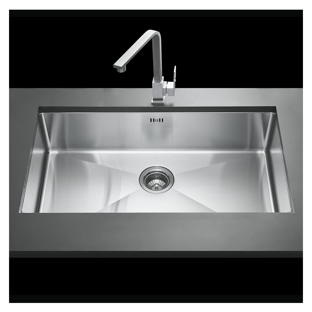 ซิงค์ฝังสแควร์ 1หลุม MEX BSC77 สเตนเลส