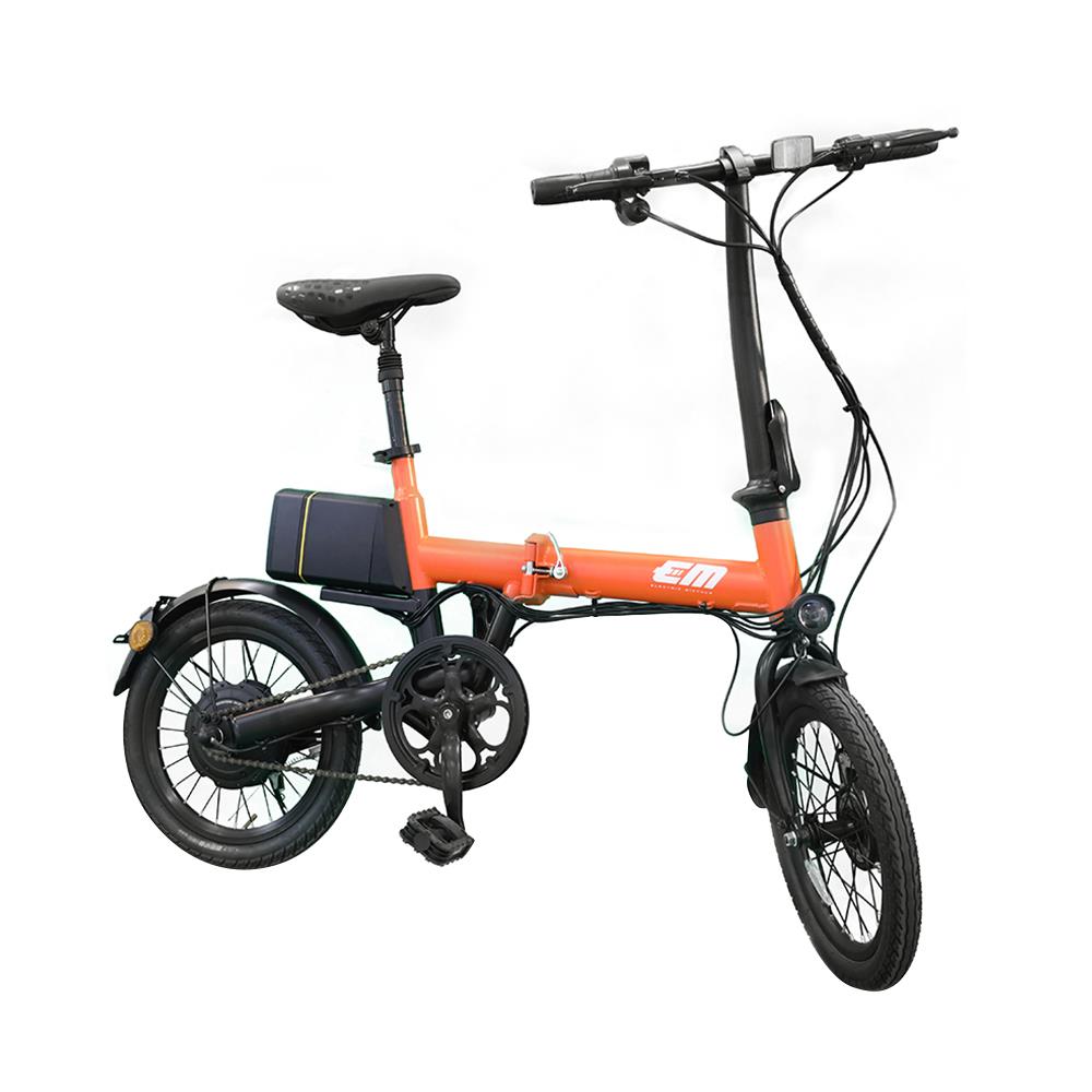 จักรยานพับไฟฟ้า EM2 16 นิ้ว สีส้ม