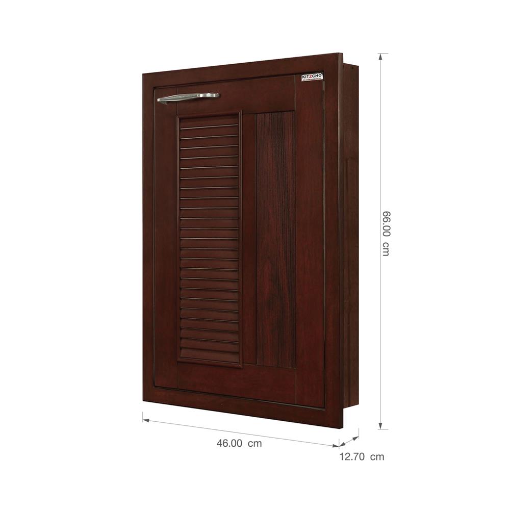 บานซิงค์เดี่ยวเกล็ดผสม KITZCHO ZOUL 46x66 ซม. สีสัก