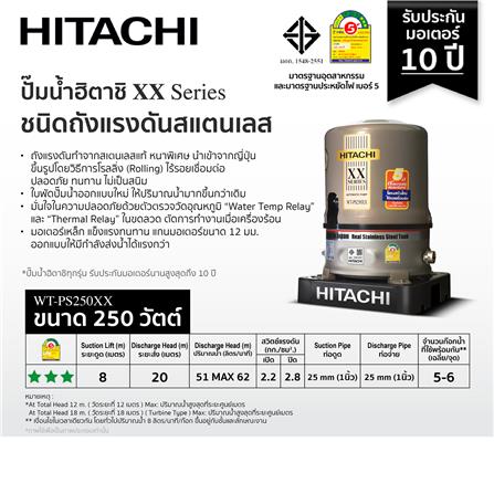 ปั๊มอัตโนมัติ HITACHI WT-PS250XX 250 วัตต์_4